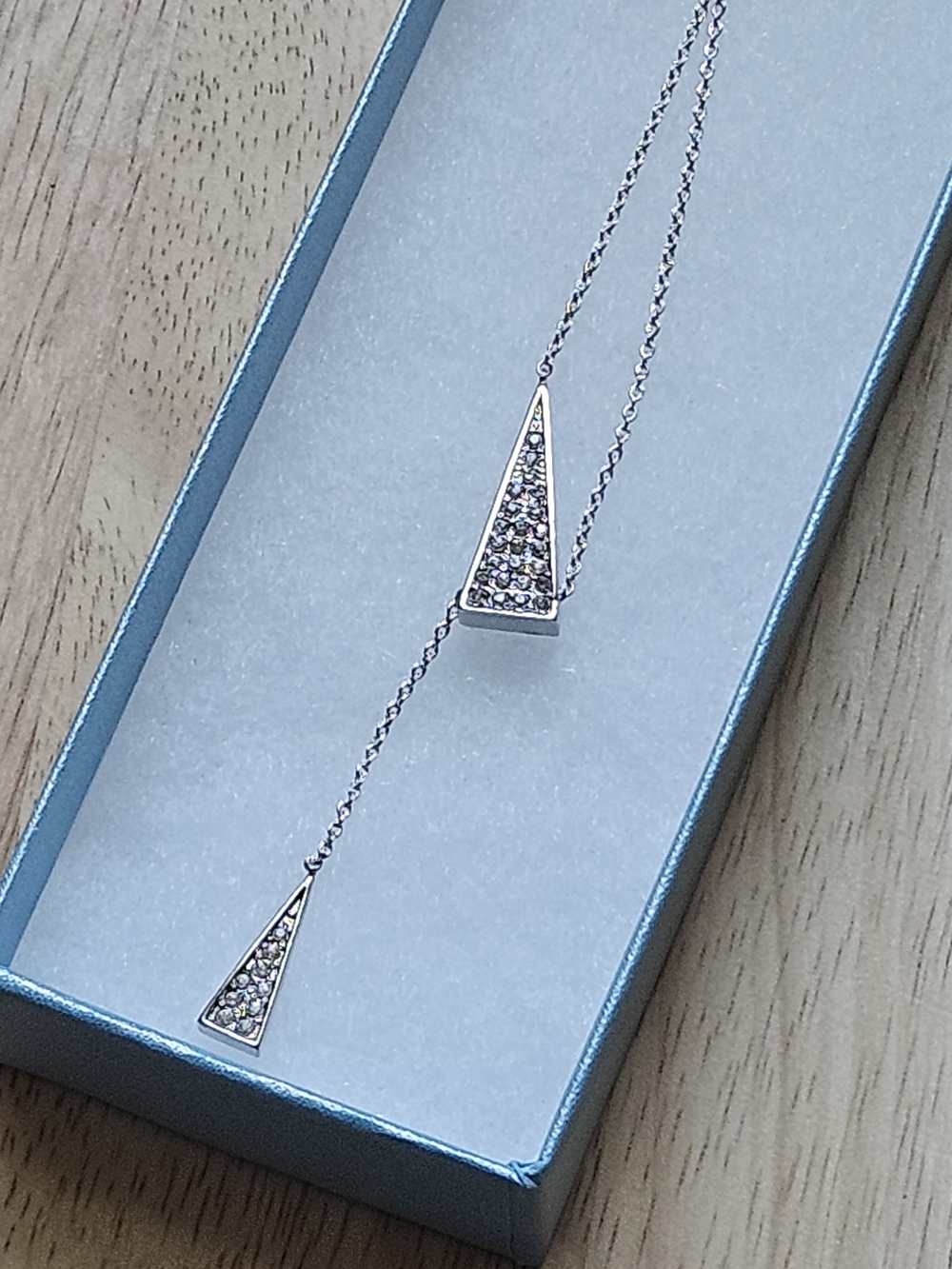 Touchstone Crystal by Swarovski Point Of View Pave Stone Necklace